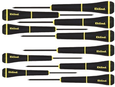 EKLIND TOOL - 10PC SLOTTED 1-4MM & P#000-#1 SCREWDRIVER SET - 269-92199