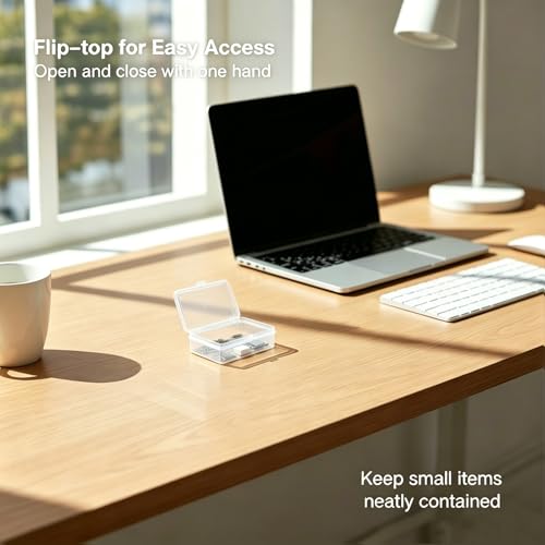 6-Pack Clear Plastic Storage Containers with Hinged Lid - color: Zfyoung 6 pcs plastic cosmetic jar