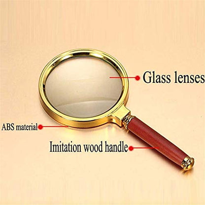 20x HD Handheld Magnifying Glass, Suitable for Children and Elderly Students to Read The Magnifying Glass