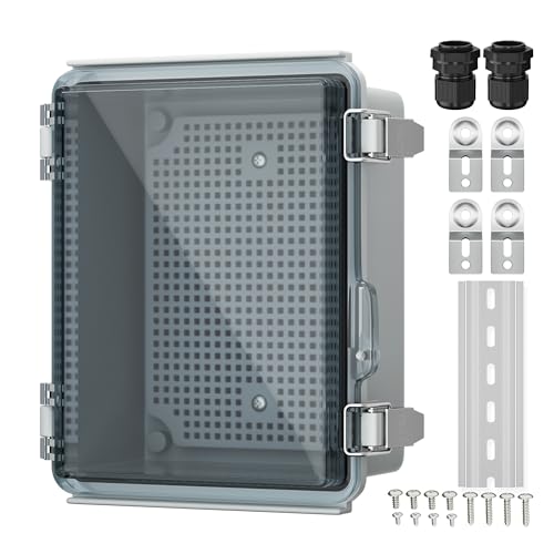 Joinfworld Outdoor Waterproof WiFi Enclosure 8.7x6.7x4.3 - size: 8.7 x 6.7 x 4.3 inches
