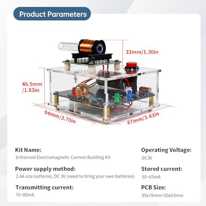 STEM Projects DIY Toys Soldering Practice Kit, Electric Magnetic Transmitter Educational Electronics Kit, Mini DIY Shooting Game Toy Gift for Teens Boys Girls