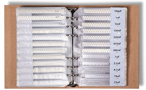 SMD 0805 Book, Resistors, Capacitors, Transistors, Diodes SMT Electronic Components Assortment - 5435 pcs - style: 0805 SMD Book