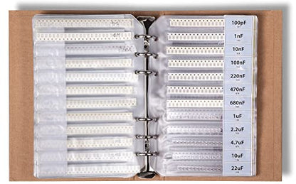 SMD 0805 Book, Resistors, Capacitors, Transistors, Diodes SMT Electronic Components Assortment - 5435 pcs - style: 0805 SMD Book