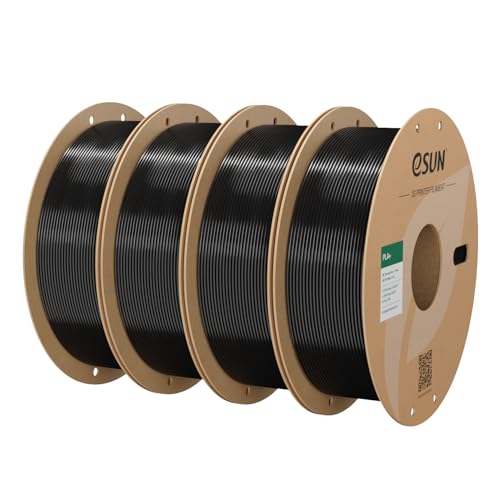 eSUN PLA+ Filament 3D Printer Filament PLA Plus 4KG Black - color: B4-black, size: 4KG