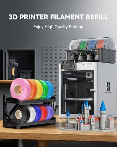 SUNLU PLA Refill Filament 1.75mm 4KG, Black*4 - color: Grey+grey+grey+grey, size: Pla+ Refill