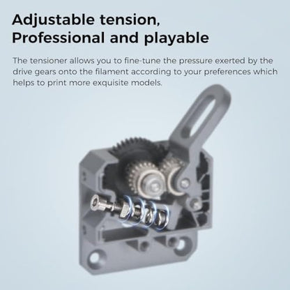 Creality Official CR 10 SE Extruder Kit, Original All Metal Direct Extrusion Kit Dual Gear Extruder, Silver Black 3.5:1 Gear Ratio Feeding Extrusion Mechanism Kit for Creality CR-10 SE 3D Printer - style: CR-10 SE