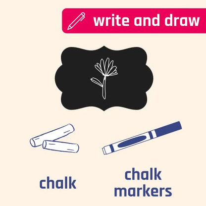 50 Pack, Large Chalkboard Labels Stickers - Cloud Design, 6" x 4"