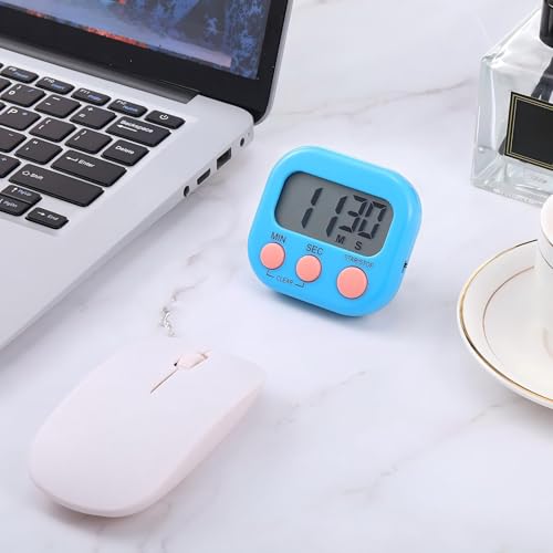 Weewooday 6 Pcs Multi-func Electronic Kitchen Classroom Timer, 6 Colors - color: 6 Colors