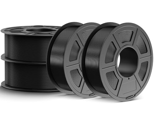JAYO High Speed PLA 3D Printer Filament Bundle 1.75mm, 1.1kg, 4-Pack Black - color: 4*1.1kg Black