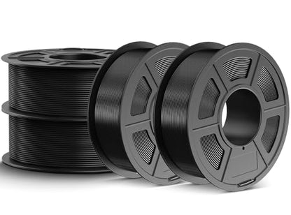 JAYO High Speed PLA 3D Printer Filament Bundle 1.75mm, 1.1kg, 4-Pack Black - color: 4*1.1kg Black