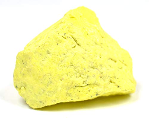 EISCO Sulfur Specimen, White Streak Test, Distinctive Smell, Yellow, 1"