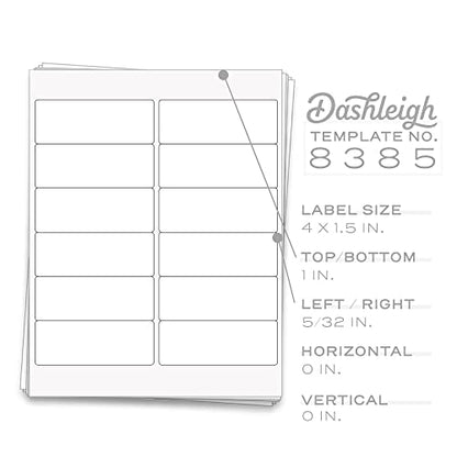 600 Printable Small Bottle Labels for 2 oz. and 4 oz. Bottles, 4 x 1.5 inches - size: 600 Labels, style: White Vinyl Waterproof (Inkjet only)