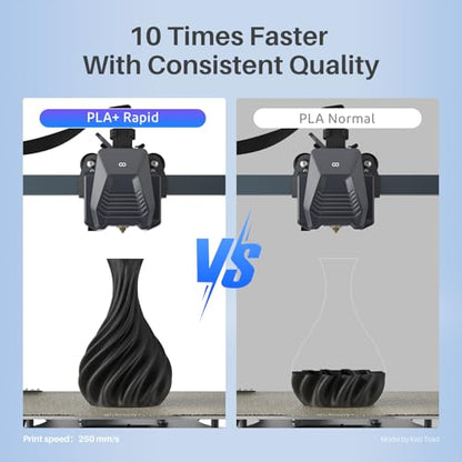 ELEGOO Rapid PLA Plus 3D Printer Filament 1.75mm Gray 2KG - color: 2*1kg Gray