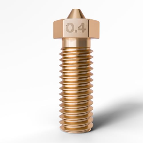 E3D Volcano 3D Printer Nozzle for Flsun V400 , Artillery Sidewinder X2, Anycubic Kobra 3 Max, Sidewinder X1 - 0.4mm Brass - Nozzles Replacement Upgrade Parts for Volcano Hotend & Heatblock - size: 0.40mm, style: Volcano