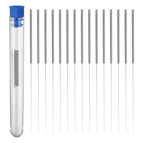HARFINGTON 20pcs 3D Printer Nozzle Cleaning Needles 0.35mm Stainless Steel Nozzles Cleaner Tool 3D Printing Nozzle Cleaning Kit for 3D Printers Accessories - color: Silver Tone, size: 0.35mm
