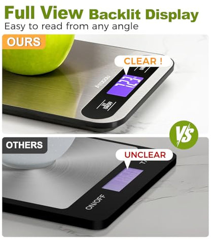 Atogou Food Scale -33lb Digital Kitchen Scale for Food Ounces Grams