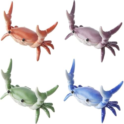 New Japanese Creative Cute Crab Pen Holder Weightlifting Crabs Penholder Bracket Storage Rack Gift Stationery (4, Weightlifting crab)