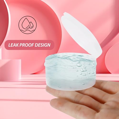 8pcs 20g/20ml Clear Plastic Cosmetic Jars with Snap Lids - color: Zfyoung 8 pcs plastic cosmetic jar