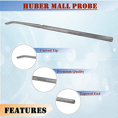 Premium Quality Seeker Mall Probe with Bent Ends Blunt Tips for Students Lab Technicians to do Dissection Comes in Hexagonal Handles No-Slip Grip (Seeker Mall Probe - 1 Pcs) - style: Seeker Mall Probe - 1 Pcs