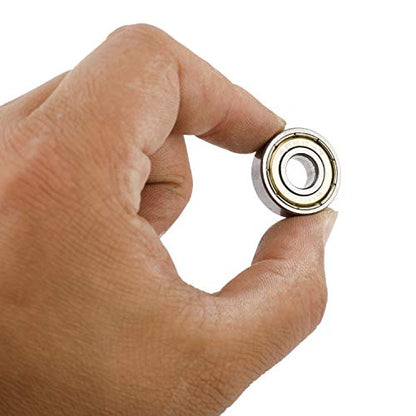 DasMarine 100 PCS 608 ZZ Skateboard Bearings,Double Shielded Miniature Deep Groove Ball Bearings for Skating/Skateboarding(8mm x 22mm x 7mm)
