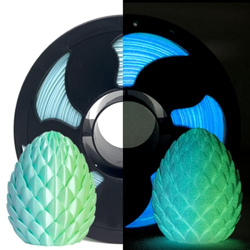 Bi-Color Glow in Dark Silk Lime PLA Filament 1.75mm 1kg Luminou 3D Filament - color: C_pla-27 Pearl Glow Dual Lime