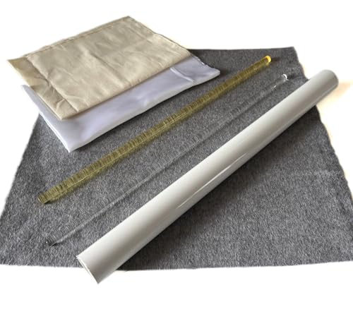 Electrostatic Friction Rod Kit : 3 Cloths, 2 Rods,1PVC Tubes