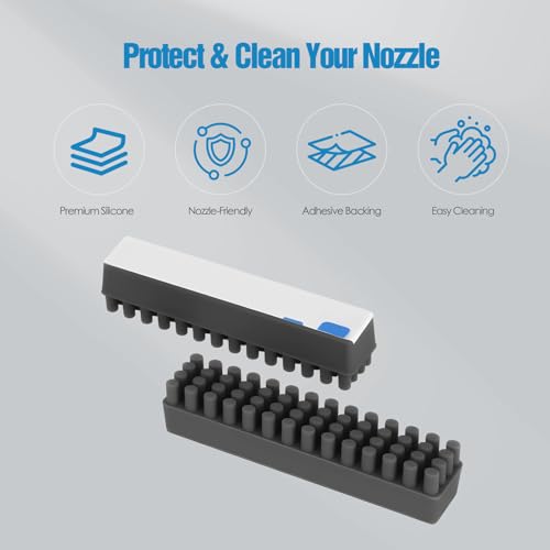 Nozzle Wiper Replacement for Bambu Lab A1 Mini – 6 Pack, E Silicone Nozzle Brush Cleaning Kit, 3D Printer Replacement Accessories - color: A1 Mini