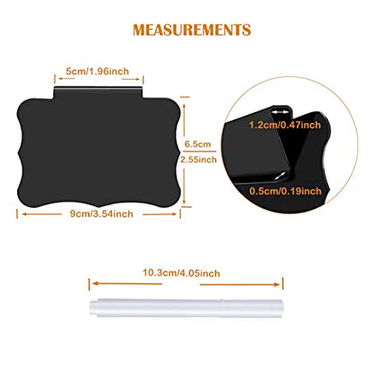 Reusable Storage Bin Labels - Clip On Closet & Basket Holder with 2 White Chalk Labels - style: Butterfly Shape 20