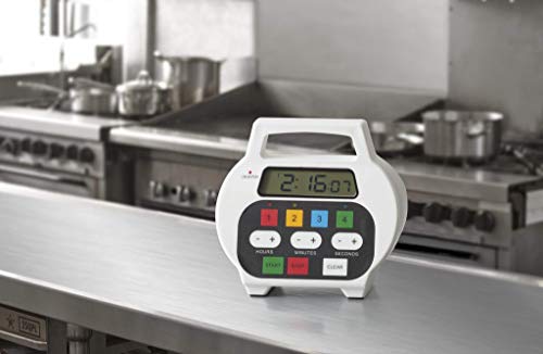 Chef Master 4-Channel Digital Timer, Extended Countdown Display - size: Large