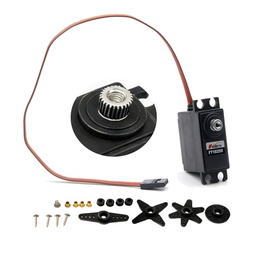7.4V 10.5KG Metal Gear Digital Servo Motor, High Torque 180 Degree RC Servo for TRX4M, SCX24, 1/10 Scale Cars, Robotics, Boats & Planes, Upgraded Metal Gear System - size: 7.4V 10.5KG-180°