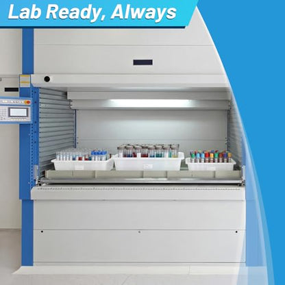 Remerry Plastic Containment Tray for Lab, 9 Pack, 3 Sizes