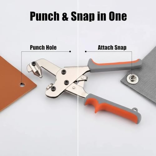 Snap Button Kit, BILLION GOLD Snap Fastener Tool 20 Sets Metal Snap Buttons
