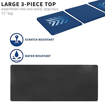 VIVO Black 71 x 30 in Table Top, DESK-TOP72-30B - color: Black