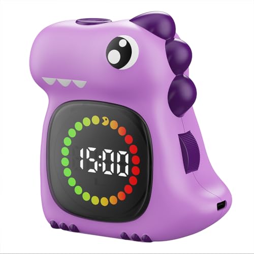 Purple Dinosaur Visual Timer for Kids, Girls Countdown Timer - color: Purple