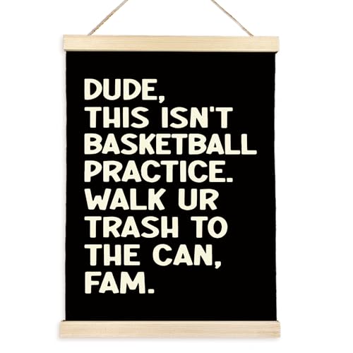 CGBHW Funny English Classroom Poster Hanger Frame 12x16 Inch Black, Math Classroom Must Haves Posters Wall Art Hanging Decor for School Decoration, Funny Literary Gifts for Basketball Sports Lover - color: Classroom decor-16