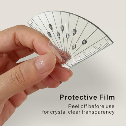 4 PCS Mini Acrylic Rulers and Protractors Kit