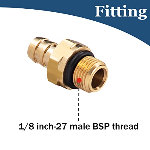 Raincovo Chemical Injector Kit, 1/8 Inch 27 Male BSP Thread