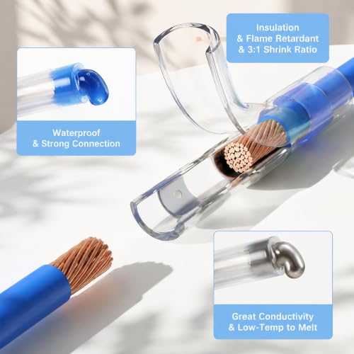 Kuject Heat Shrink Solder Seal Wire Connectors Kit 120PCS