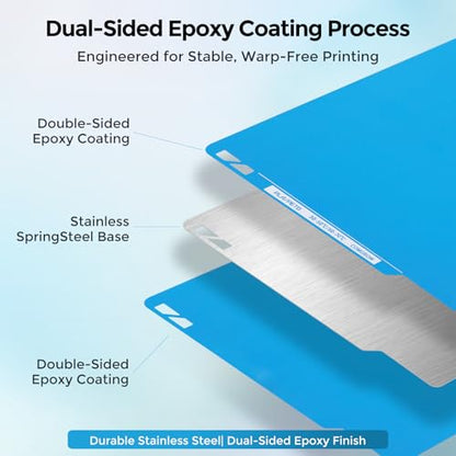 Comgrow ArcticGrip Aurora Build Plate 257x257mm for A1/P1/X1 - style: Cold 257x257mm