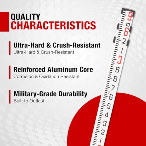 Aluminum Grade Rod, 9 ft, 3 Sections, 10ths Scale - size: 9FOOT 10TH
