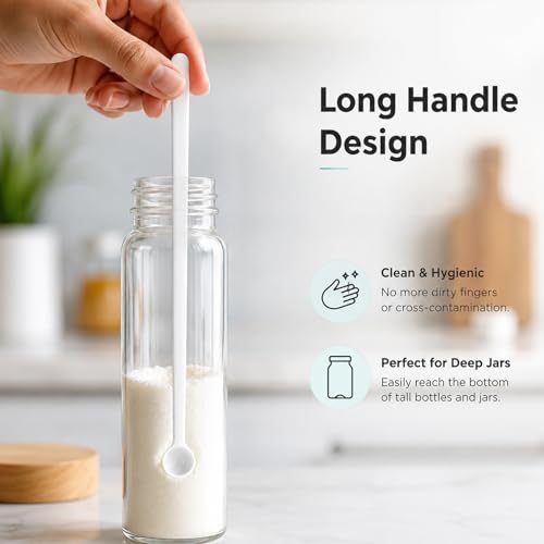 Mini Measuring Spoons 0.15ml/0.25ml, 20 Pack, Long Handle for Powders