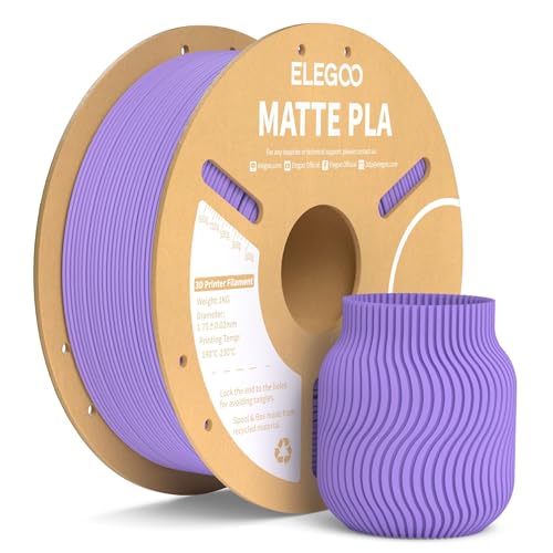 ELEGOO Matte PLA 3D Printer Filament Lavender Purple 1KG 1.75mm - color: Lavender Purple