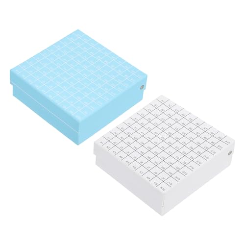 PATIKIL 100 Well Centrifuge Tube Freezer Storage Box Waterproof 6Pcs