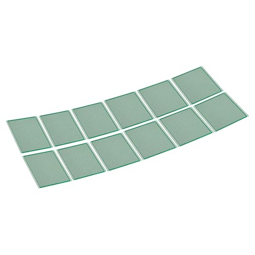 PATIKIL 4" x 4" PCB Board Circuit, 12 Pcs Single Sided Prototype Solder Boards for DIY Soldering and Electronic Project Circuit Boards Solderable Breadboard, Green - size: 4" x 4"