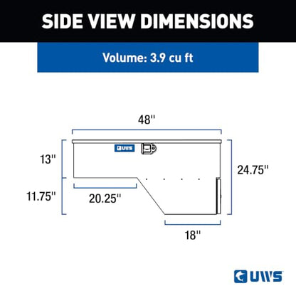 UWS FW-48-DS-D Driver Side Drawer Slide Tool Box