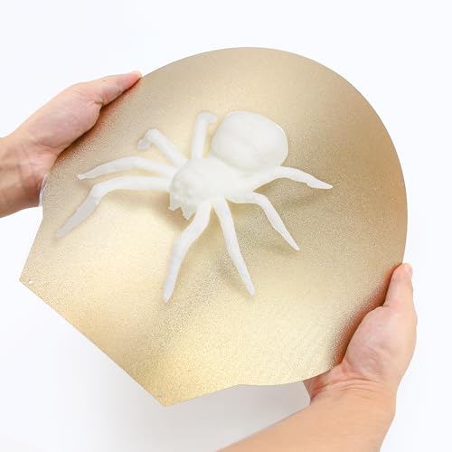 Dia 309mm PEO PEI Build Plate Round Compatible with Flsun V400 3D Printer, New Flexible Smooth Magnetic PEO & Textured PEI Double Sided Kit, Spring Steel Flex Bed Sheet Platform (Without Base)