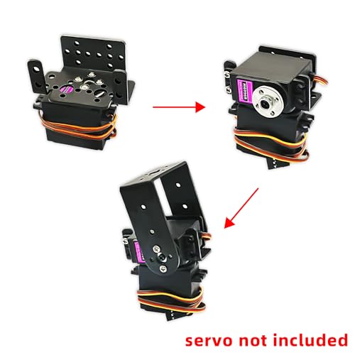 5Set Pan Tilt Servo Mount Bracket for MG995 MG996R S3003 U/L Shaped - style: 5 Sets Servo Bracket