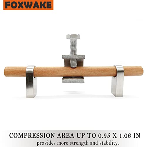 Mini C Clamps Stainless Steel 0.83 Inch for Working, Heavy Duty Small U Clamps for Metal Mounting, Universal Desk Clamp with Stable Wide Jaw Opening/I-Beam Design (6pcs) - color: 13/16 In-6pcs-21mm