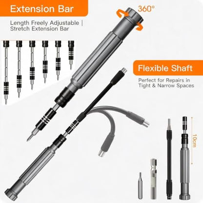 Precision Screwdriver Set, 150 in 1 Mini Screwdriver Set Tool - color: Orange, size: 150