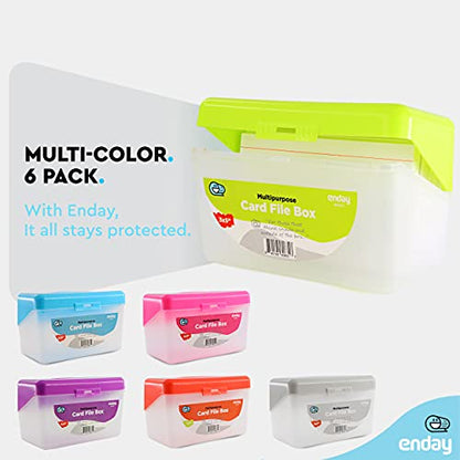Enday Index Card Box Green 3x5 Index Card Holder, Index Card Organizer, Flash Card Holder, Holds 250 Cards. - color: GREEN, size: 1 PACK